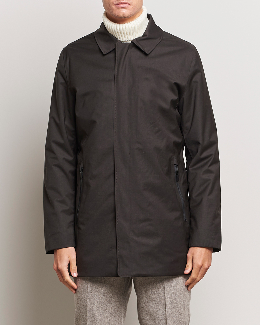 Hombres | Abrigos y chaquetas | UBR | Regulator Coat Savile Dark Brown Wool