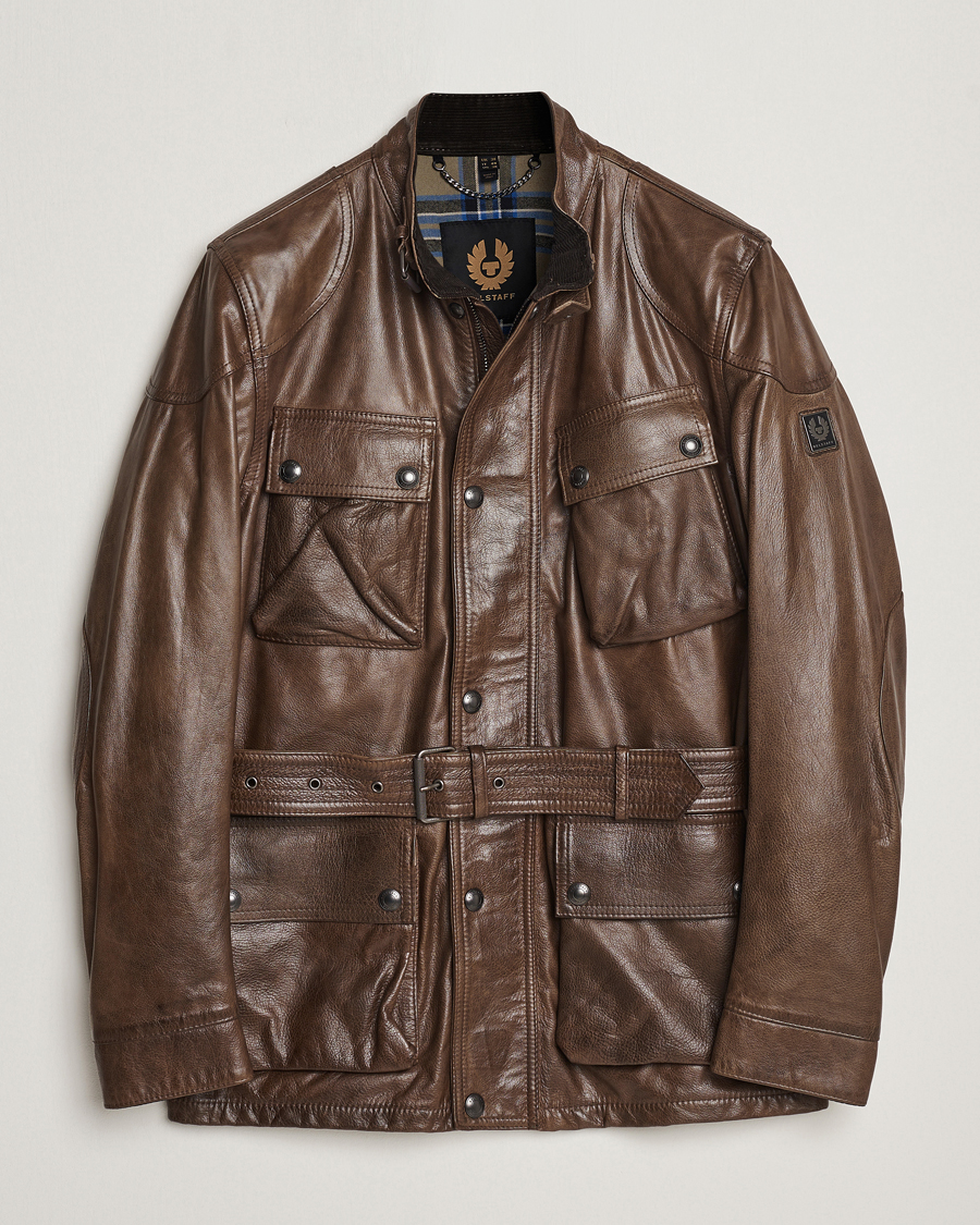 Hombres | Abrigos y chaquetas | Belstaff | Trailmaster Panther Leather Jacket Antique Bronze