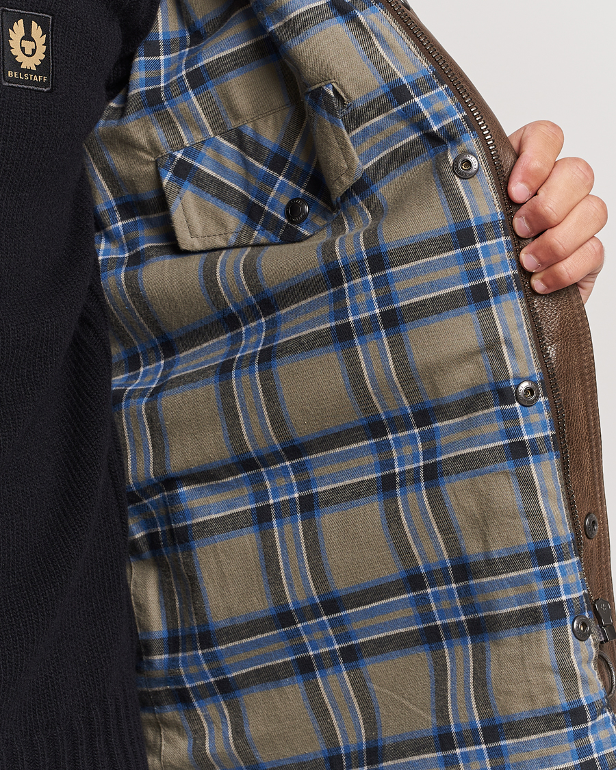 Hombres | Abrigos y chaquetas | Belstaff | Trailmaster Panther Leather Jacket Antique Bronze