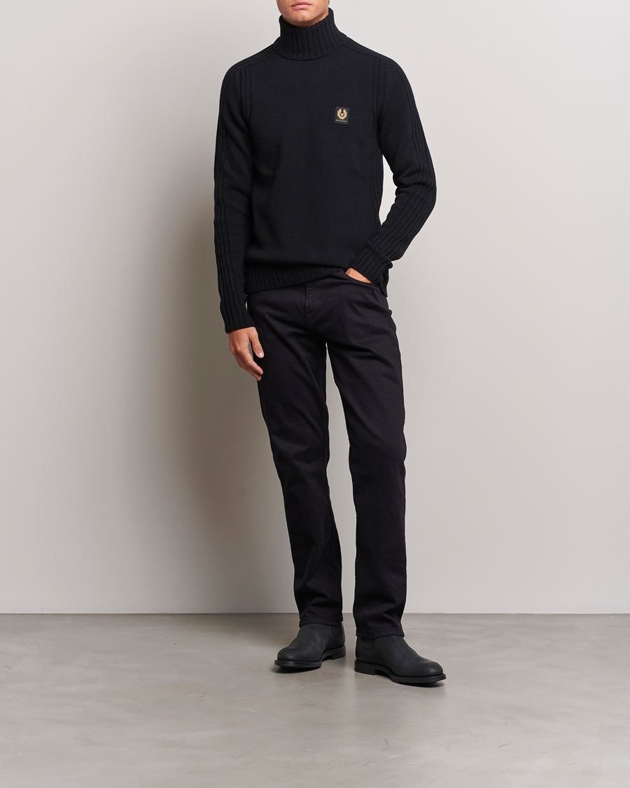 Hombres | Jerséis y prendas de punto | Belstaff | Watch Wool Rollneck Black