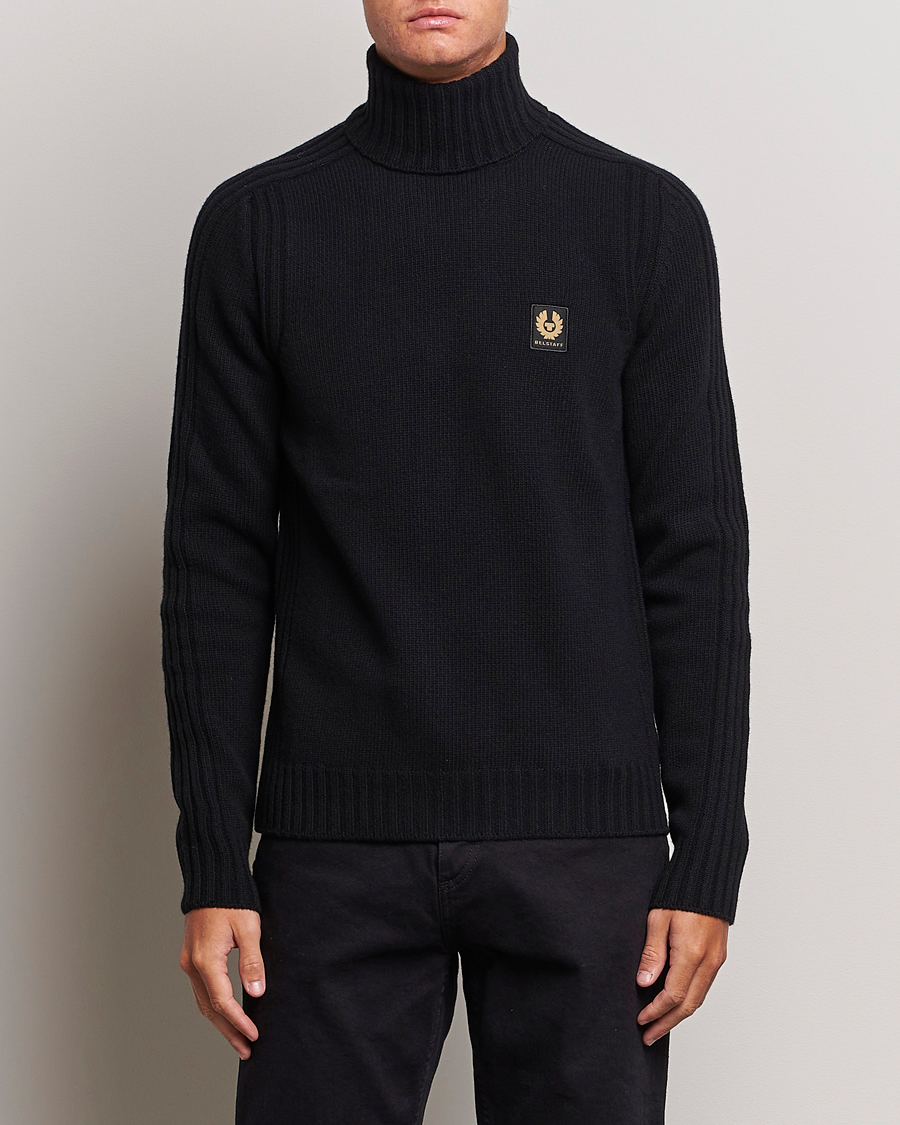 Hombres | Jerséis y prendas de punto | Belstaff | Watch Wool Rollneck Black