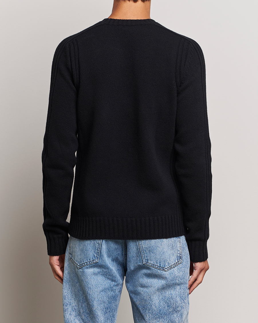 Hombres | Jerséis y prendas de punto | Belstaff | Watch Wool Crewneck Black