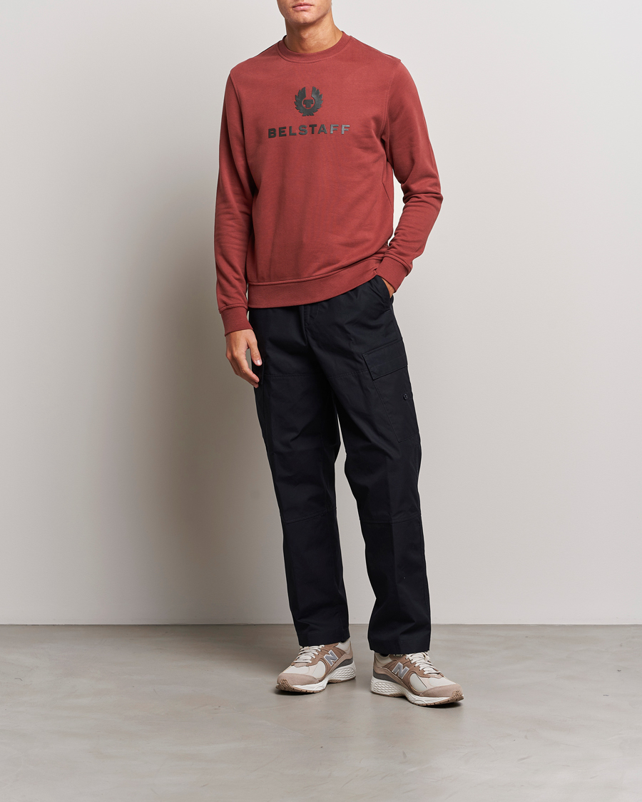 Hombres | Jerséis y prendas de punto | Belstaff | Signature Crewneck Lava Red
