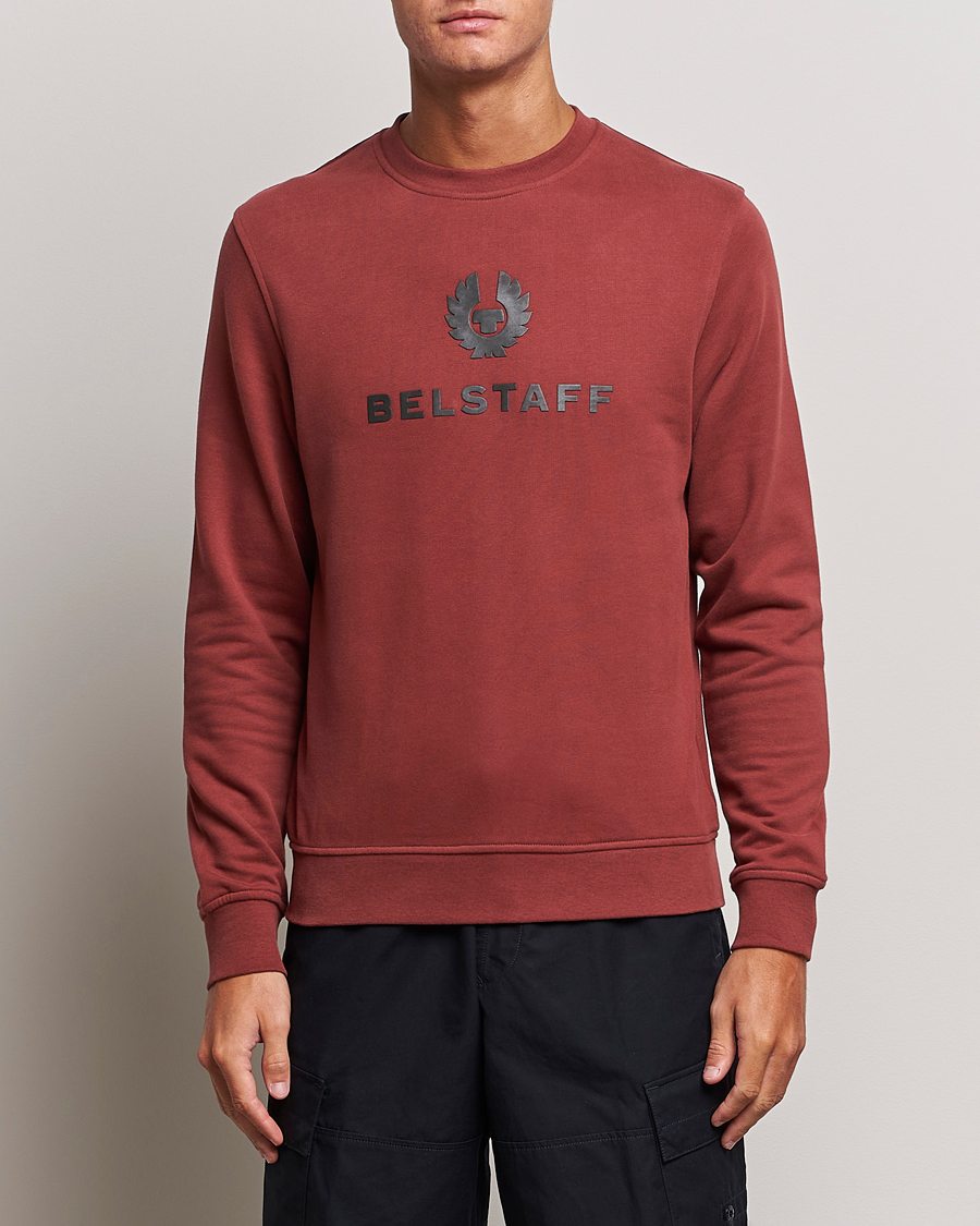 Hombres | Jerséis y prendas de punto | Belstaff | Signature Crewneck Lava Red