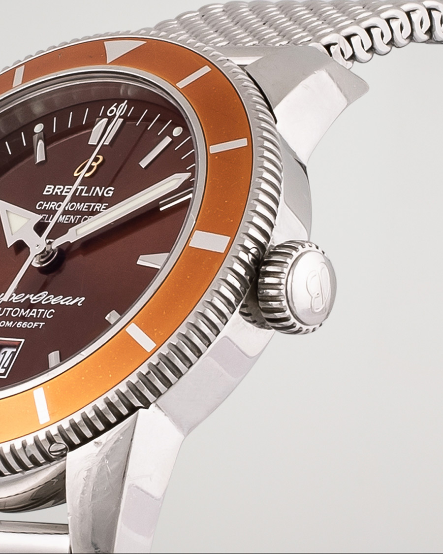 Hombres | Breitling Pre-Owned Superocean Heritage 46 A17320 Steel Brown | Breitling Pre-Owned | Superocean Heritage 46 A17320 Steel Brown