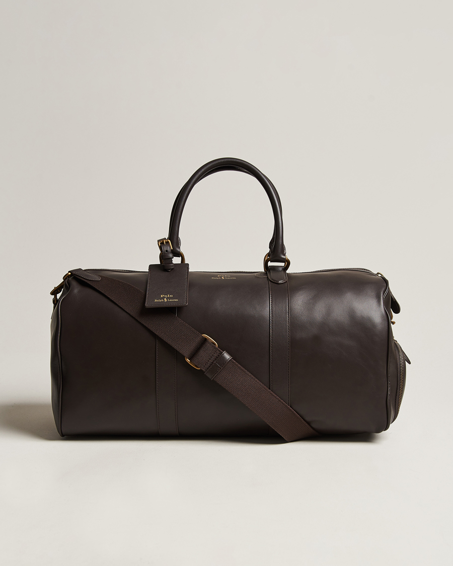 Hombres | Polo Ralph Lauren Leather Duffle Bag Dark Brown | Polo Ralph Lauren | Leather Duffle Bag Dark Brown