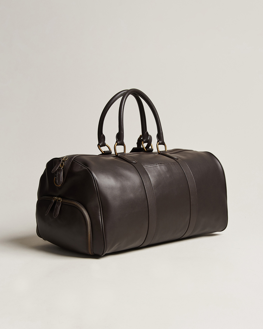 Hombres | Polo Ralph Lauren Leather Duffle Bag Dark Brown | Polo Ralph Lauren | Leather Duffle Bag Dark Brown
