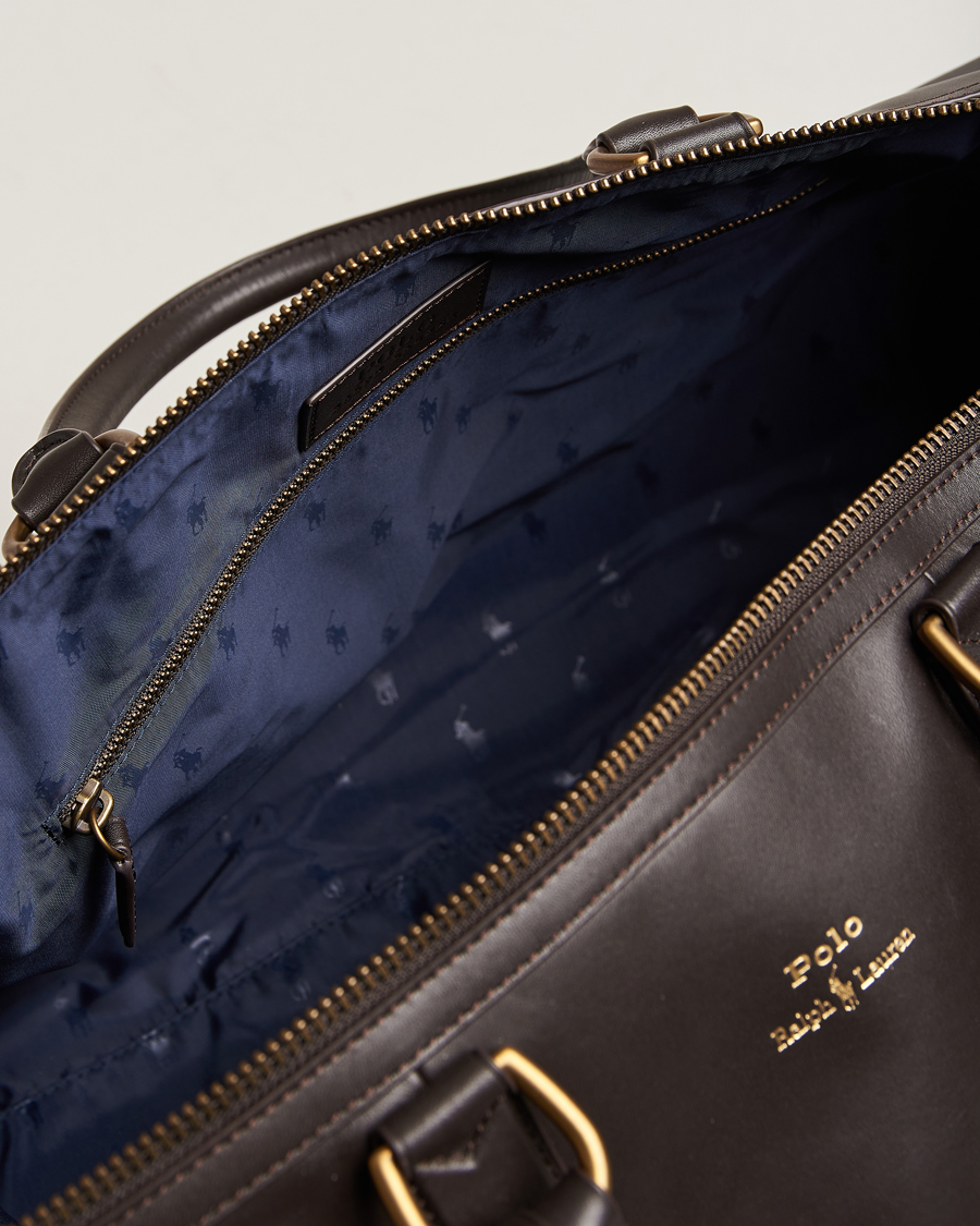 Hombres | Polo Ralph Lauren Leather Duffle Bag Dark Brown | Polo Ralph Lauren | Leather Duffle Bag Dark Brown