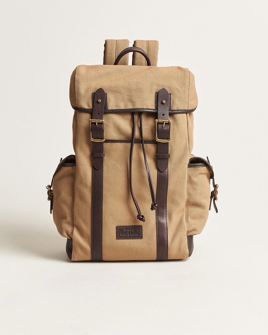 Hombres | Polo Ralph Lauren Canvas Backpack Tan | Polo Ralph Lauren | Canvas Backpack Tan