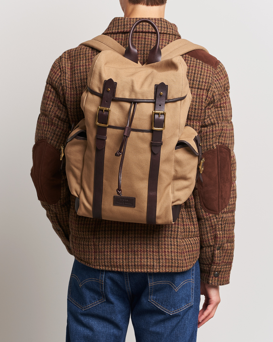 Hombres | Polo Ralph Lauren Canvas Backpack Tan | Polo Ralph Lauren | Canvas Backpack Tan