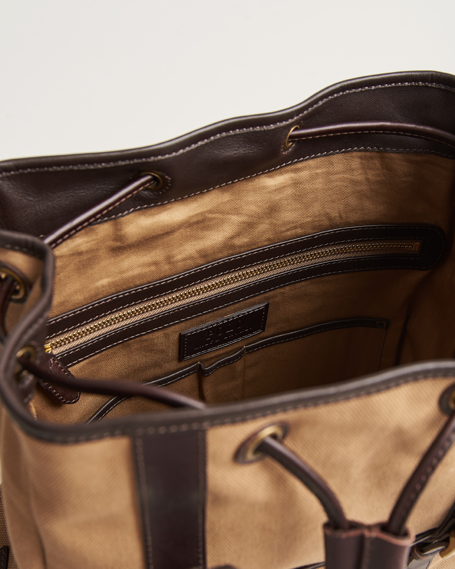Hombres | Polo Ralph Lauren Canvas Backpack Tan | Polo Ralph Lauren | Canvas Backpack Tan