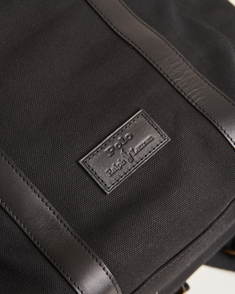 Hombres | Polo Ralph Lauren Canvas Backpack Black | Polo Ralph Lauren | Canvas Backpack Black