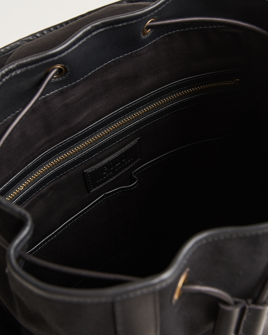 Hombres | Polo Ralph Lauren Canvas Backpack Black | Polo Ralph Lauren | Canvas Backpack Black