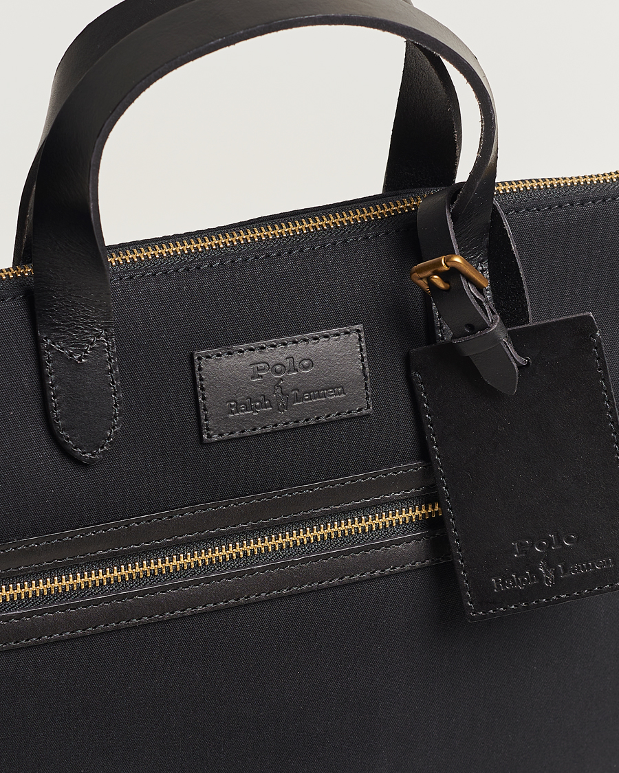 Hombres | Polo Ralph Lauren Canvas Totebag Black | Polo Ralph Lauren | Canvas Totebag Black