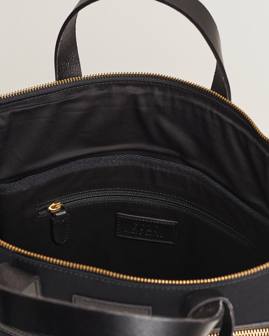 Hombres | Polo Ralph Lauren Canvas Totebag Black | Polo Ralph Lauren | Canvas Totebag Black