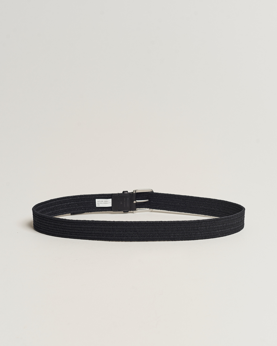 Hombres |  | Polo Ralph Lauren | Braided Cotton Elastic Belt Polo Black