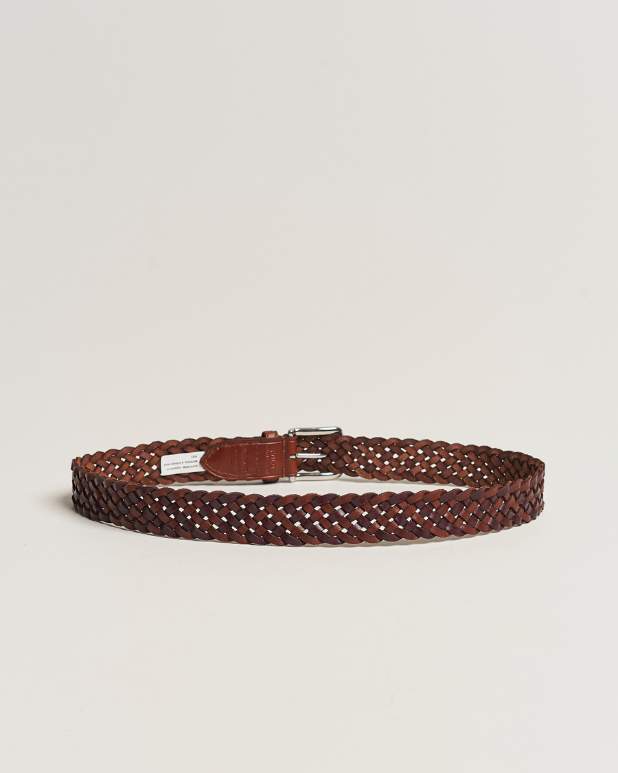 Hombres | Polo Ralph Lauren Braided Belt Saddle Brown/Dk Brown W38 | Polo Ralph Lauren | Braided Belt Saddle Brown/Dk Brown W38