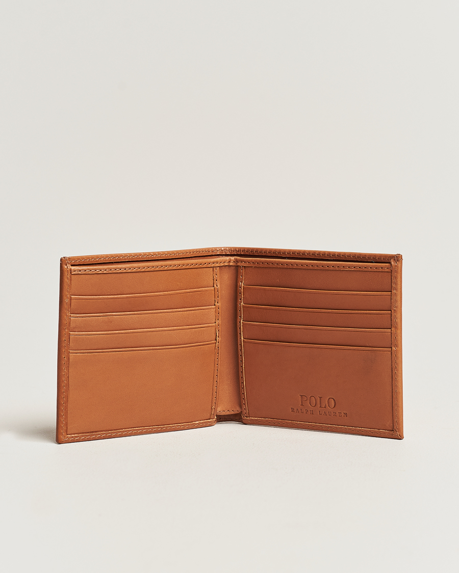 Men |  | Polo Ralph Lauren | Heritage Letaher Billfold Wallet Tan