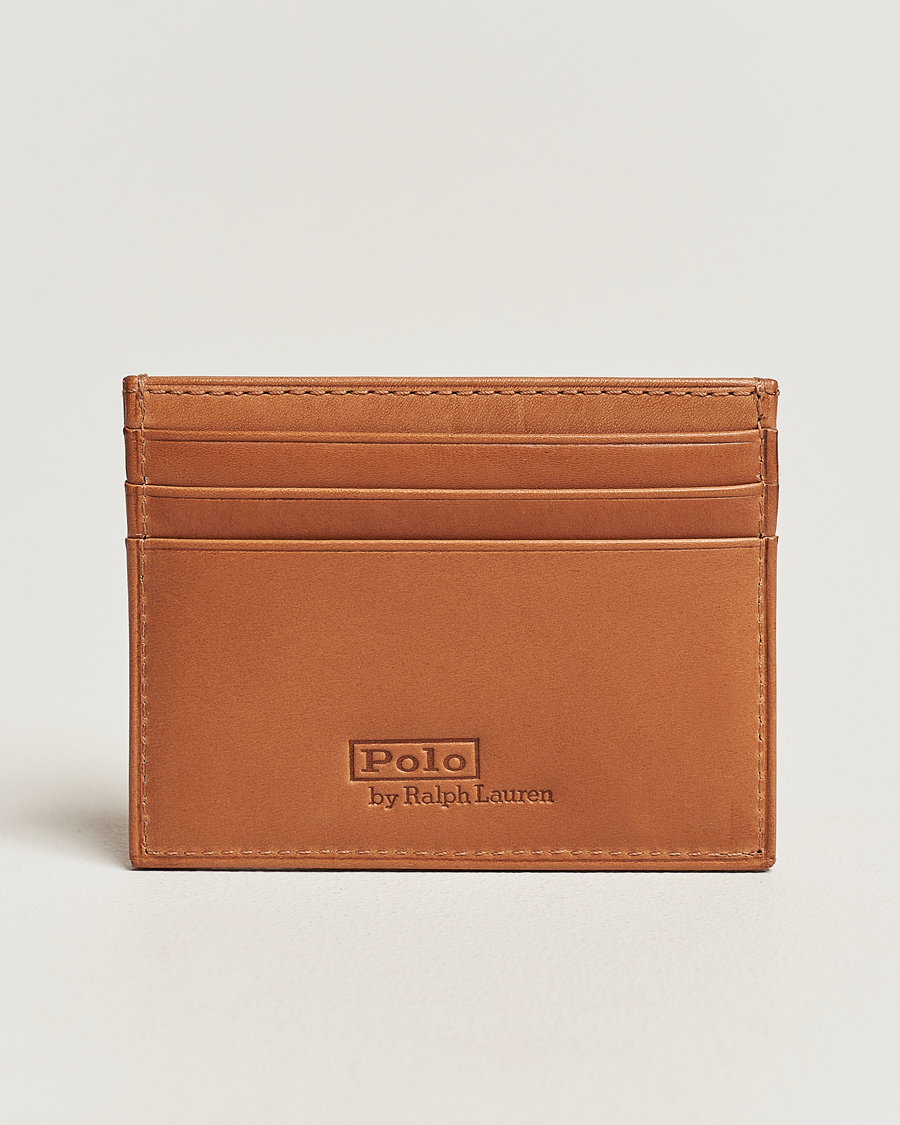 Hombres | Polo Ralph Lauren Heritage Leather Credit Card Holder Tan | Polo Ralph Lauren | Heritage Leather Credit Card Holder Tan