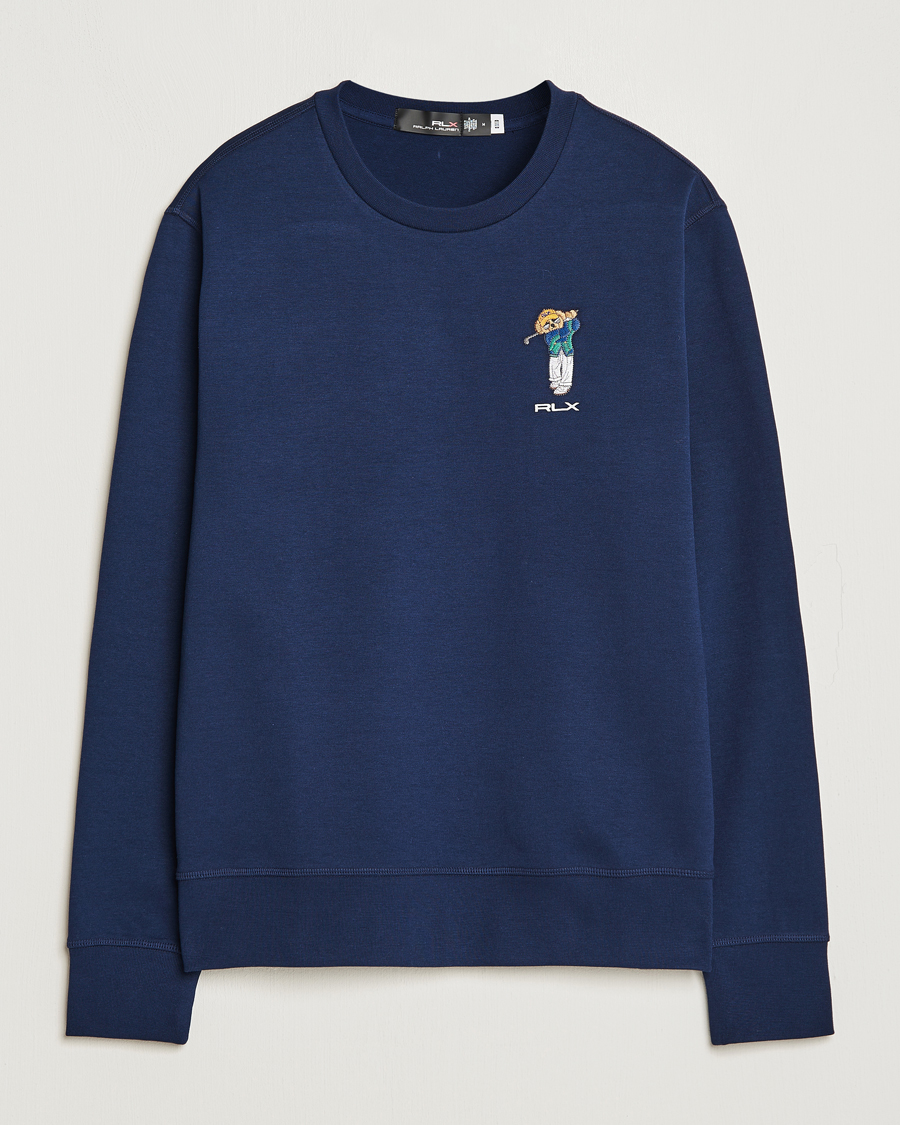 Hombres | Jerséis y prendas de punto | RLX Ralph Lauren | Bear Double Knit Pullover French Navy