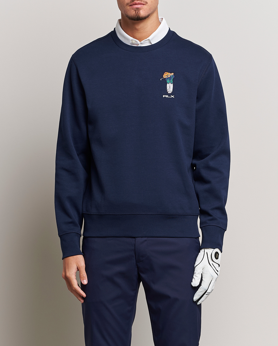 Hombres | Jerséis y prendas de punto | RLX Ralph Lauren | Bear Double Knit Pullover French Navy