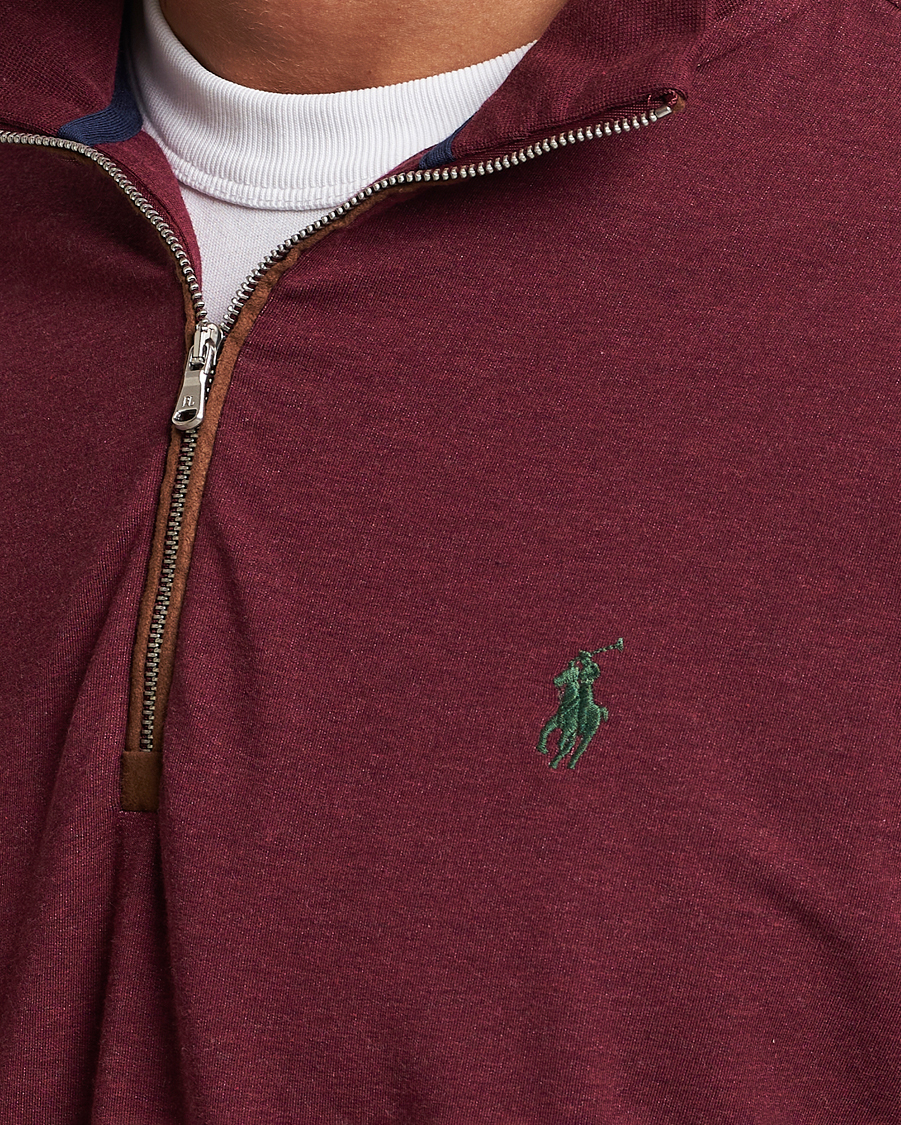 Hombres | Jerséis y prendas de punto | Polo Ralph Lauren Golf | Terry Jersey Half Zip Sweater Wine Heather