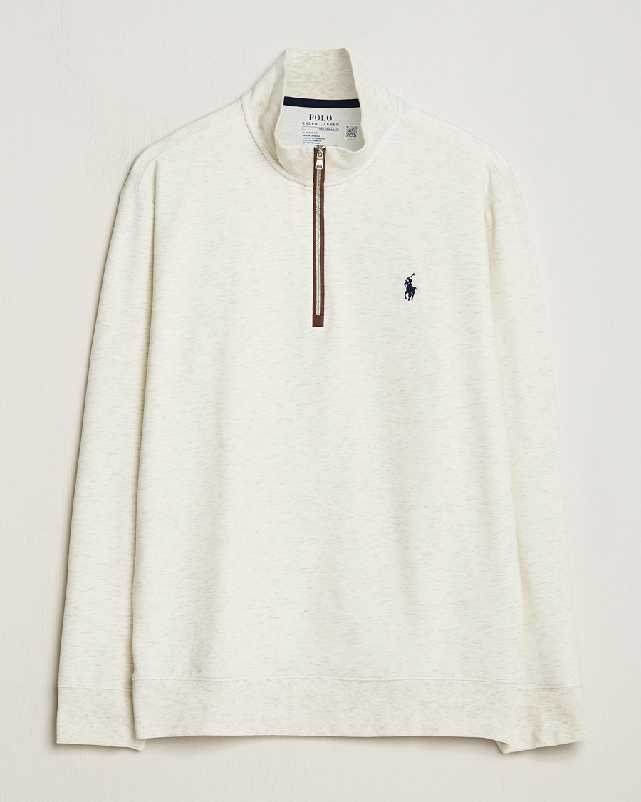 Hombres | Jerséis y prendas de punto | Polo Ralph Lauren Golf | Terry Jersey Half Zip Sweater Oatmeal Heather