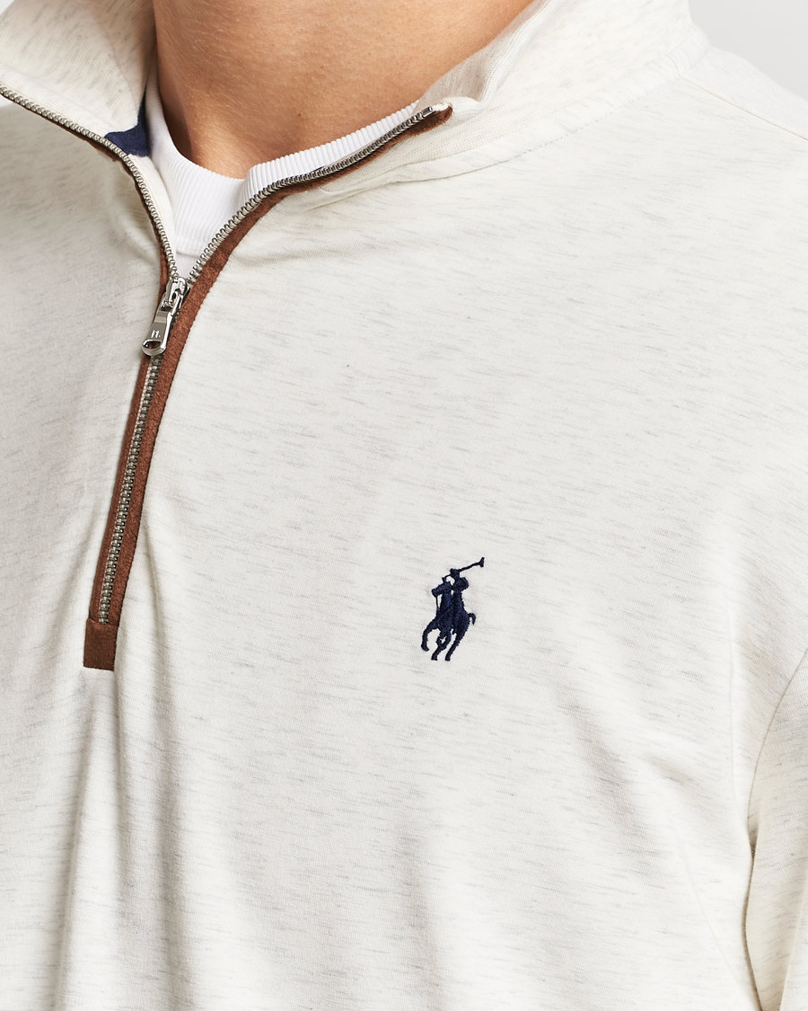 Hombres | Jerséis y prendas de punto | Polo Ralph Lauren Golf | Terry Jersey Half Zip Sweater Oatmeal Heather