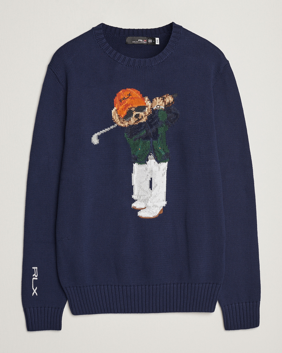 Hombres | Jerséis y prendas de punto | RLX Ralph Lauren | Golf Bear Sweatshirt French Navy