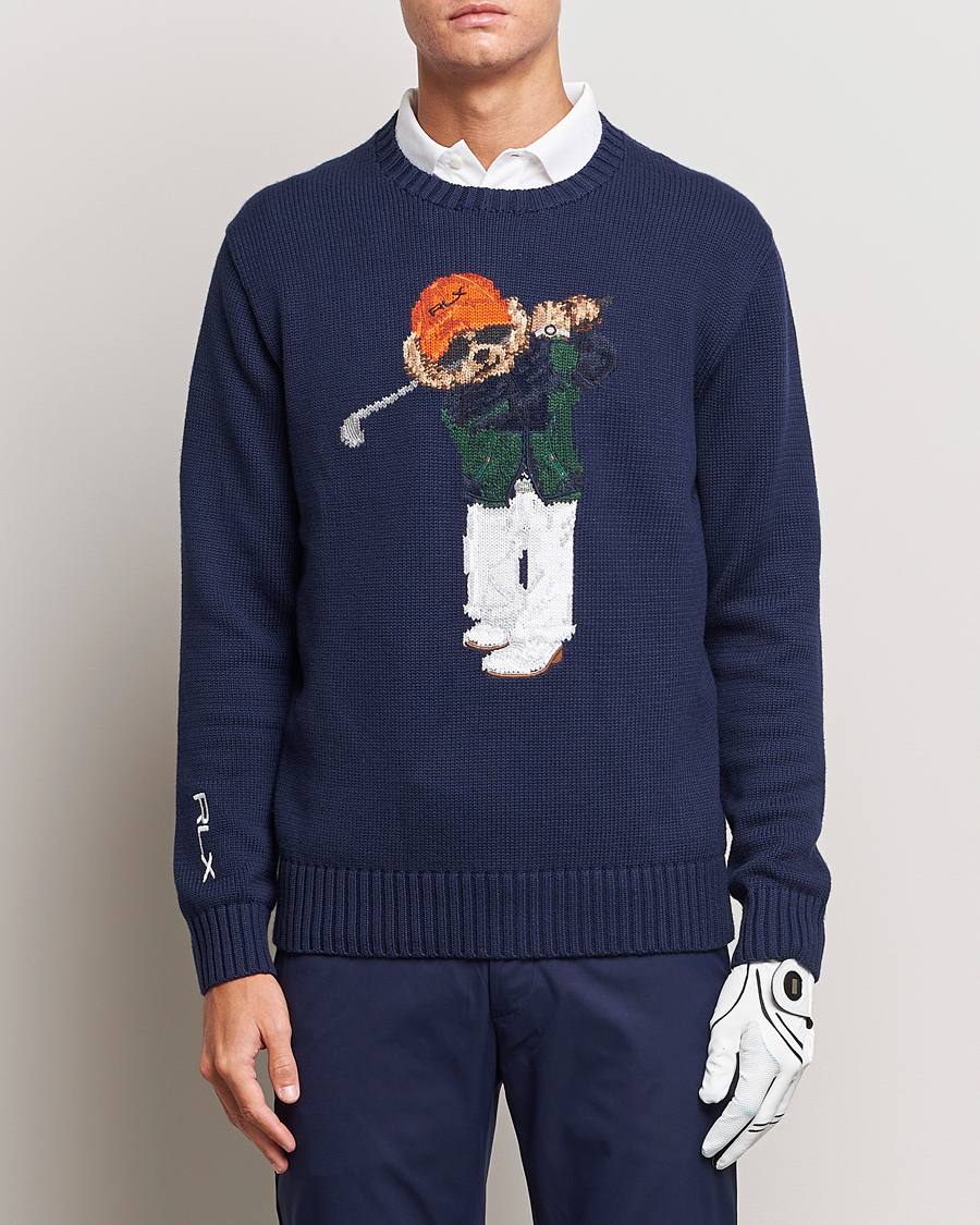 Hombres | Jerséis y prendas de punto | RLX Ralph Lauren | Golf Bear Sweatshirt French Navy