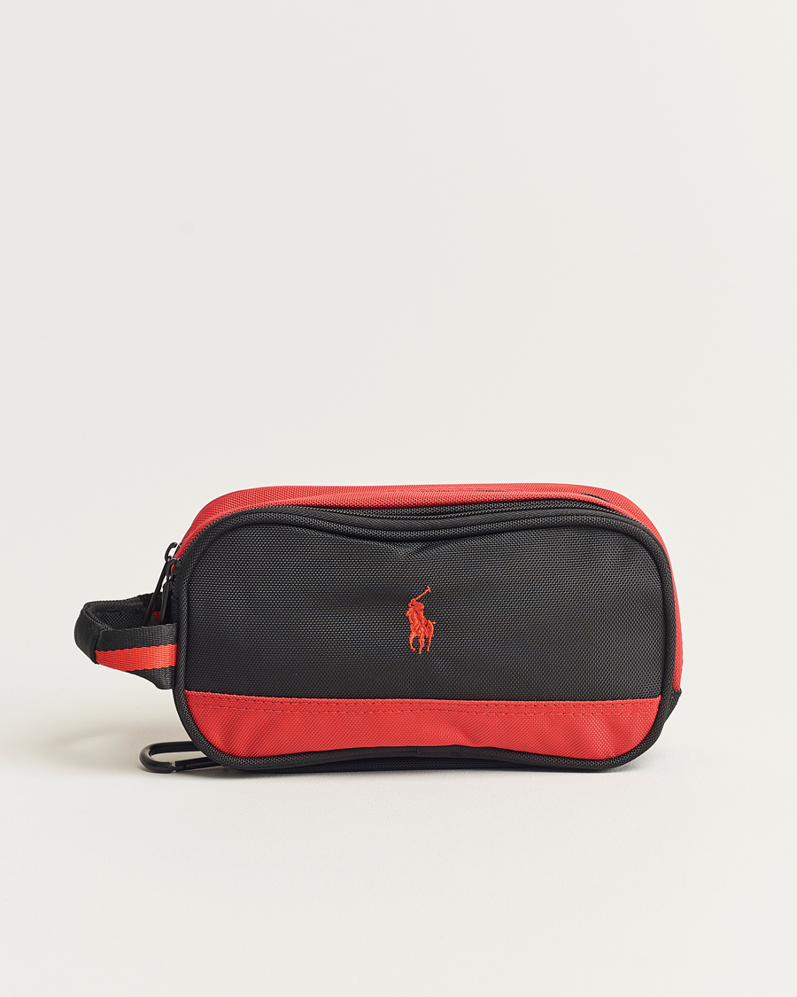 Hombres | RLX Ralph Lauren Large Washbag Black/Red | RLX Ralph Lauren | Large Washbag Black/Red