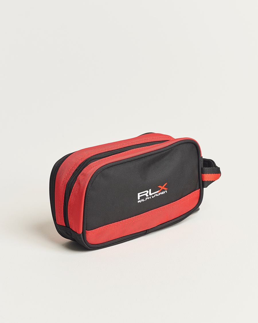 Hombres | RLX Ralph Lauren Large Washbag Black/Red | RLX Ralph Lauren | Large Washbag Black/Red