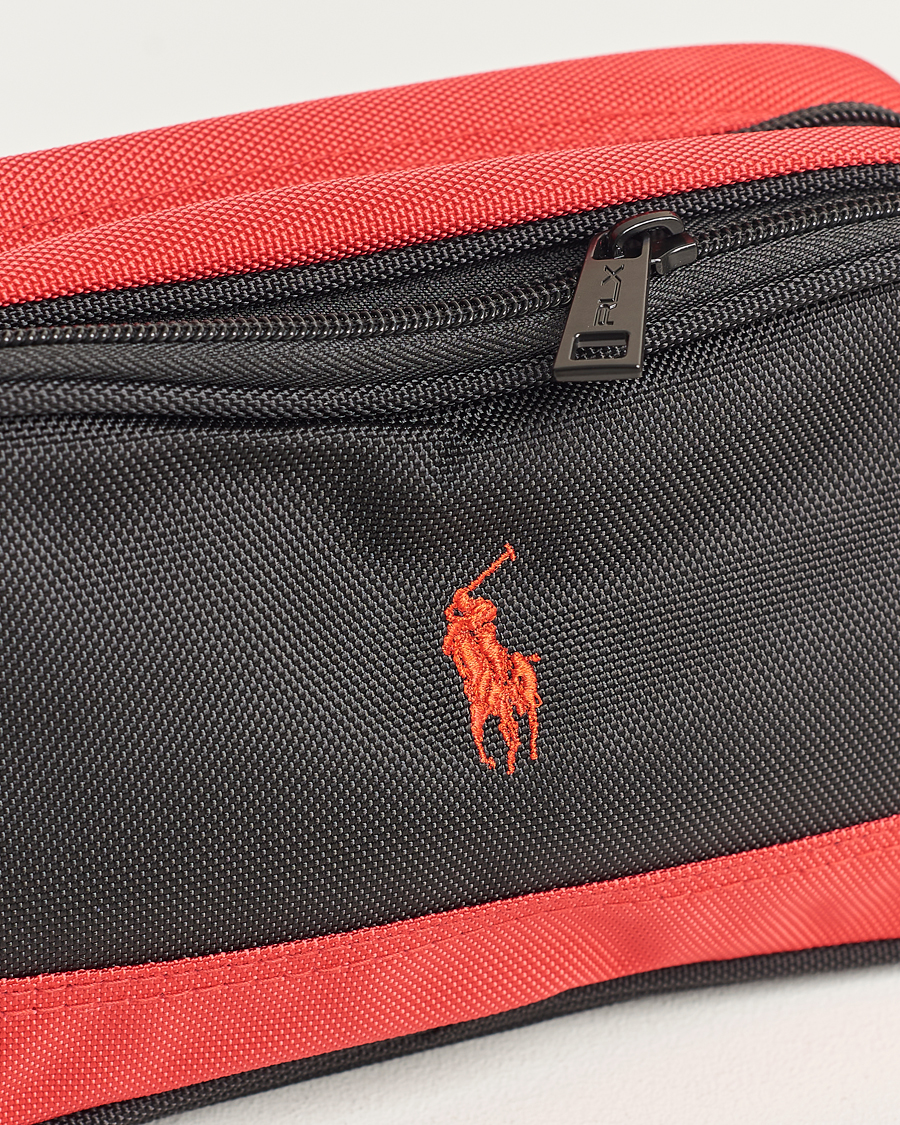 Hombres | RLX Ralph Lauren Large Washbag Black/Red | RLX Ralph Lauren | Large Washbag Black/Red