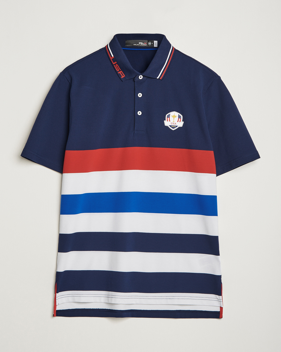 Hombres | Polos | RLX Ralph Lauren | Ryder Cup Stripe Pique French Navy/Multi