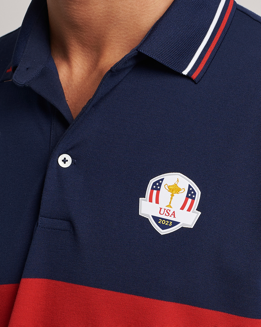 Hombres | Polos | RLX Ralph Lauren | Ryder Cup Stripe Pique French Navy/Multi
