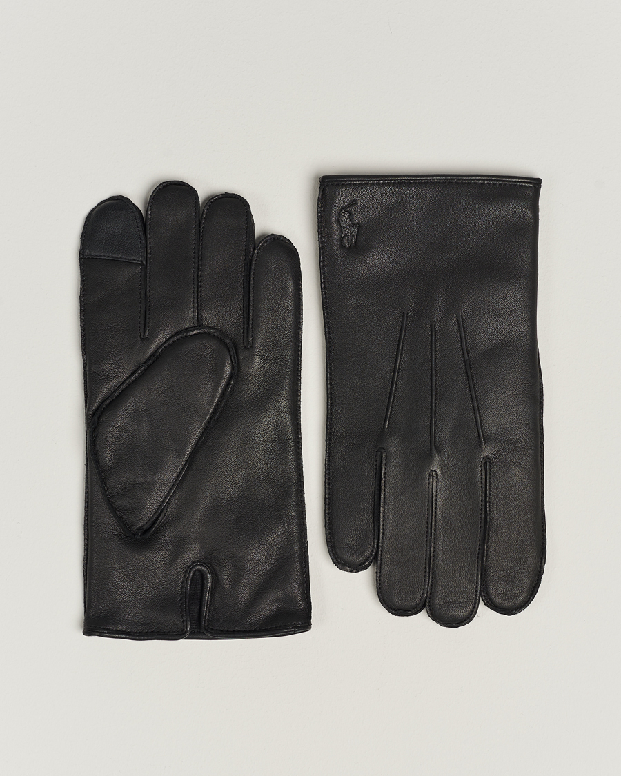 Hombres | Polo Ralph Lauren Leather Gloves Black | Polo Ralph Lauren | Leather Gloves Black