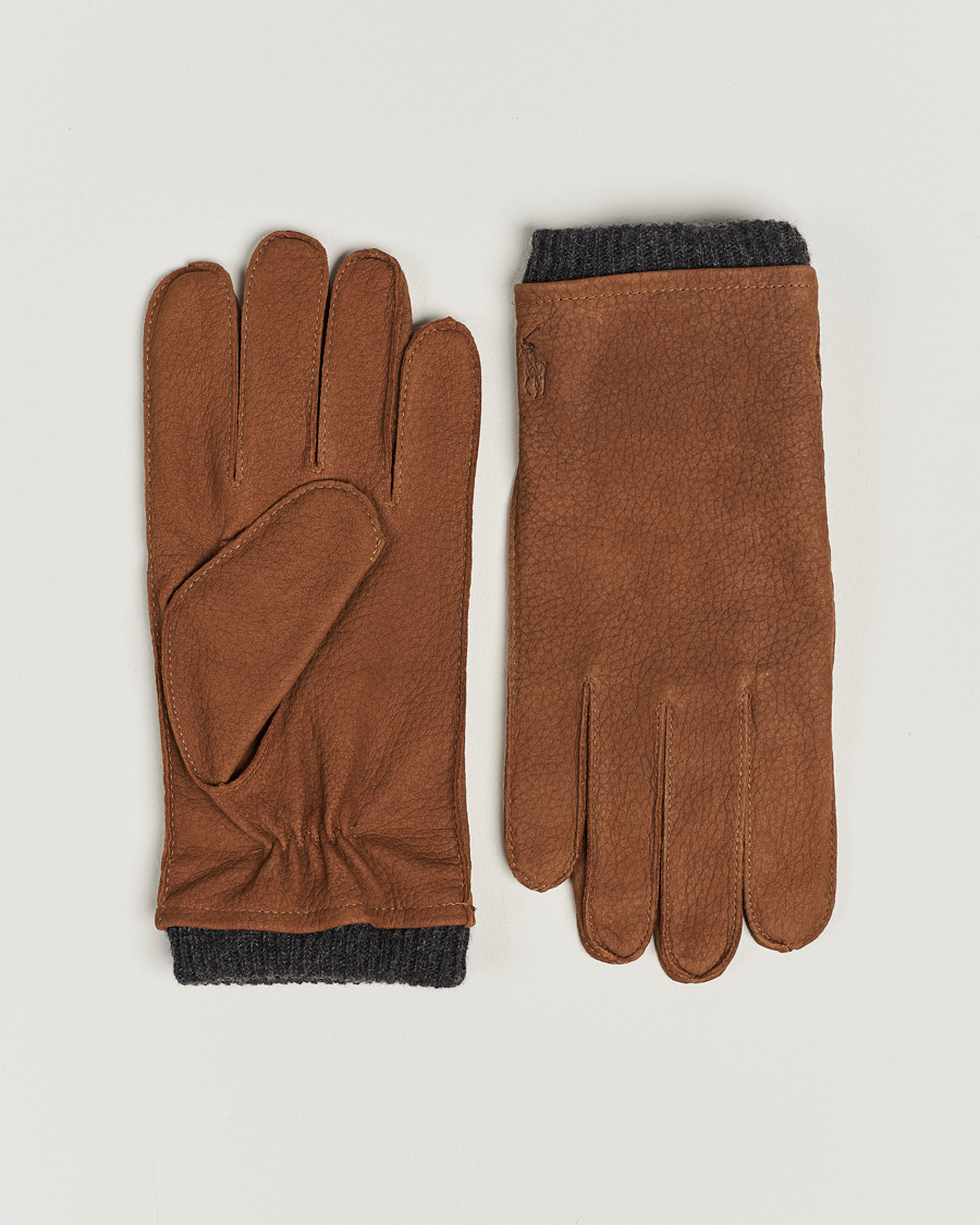 Hombres | Polo Ralph Lauren Leather Gloves Tan | Polo Ralph Lauren | Leather Gloves Tan