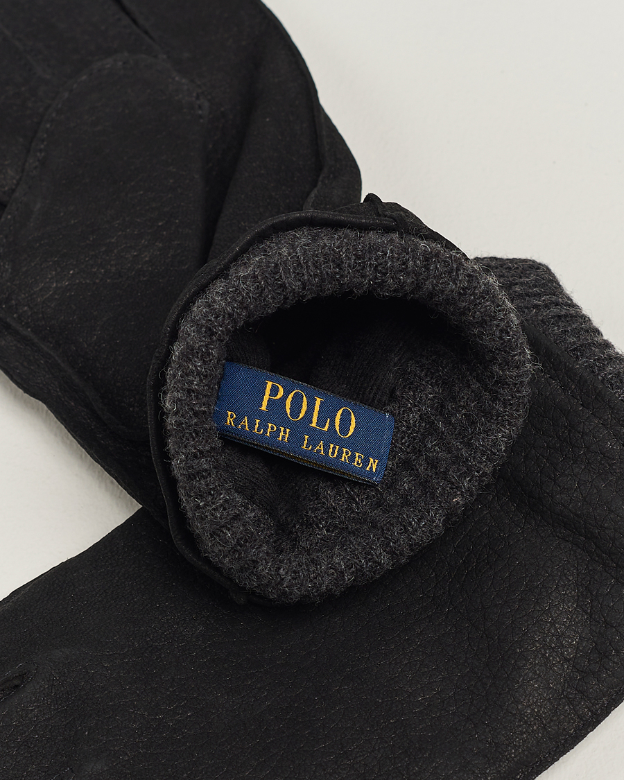 Hombres | Polo Ralph Lauren Leather Gloves Black | Polo Ralph Lauren | Leather Gloves Black