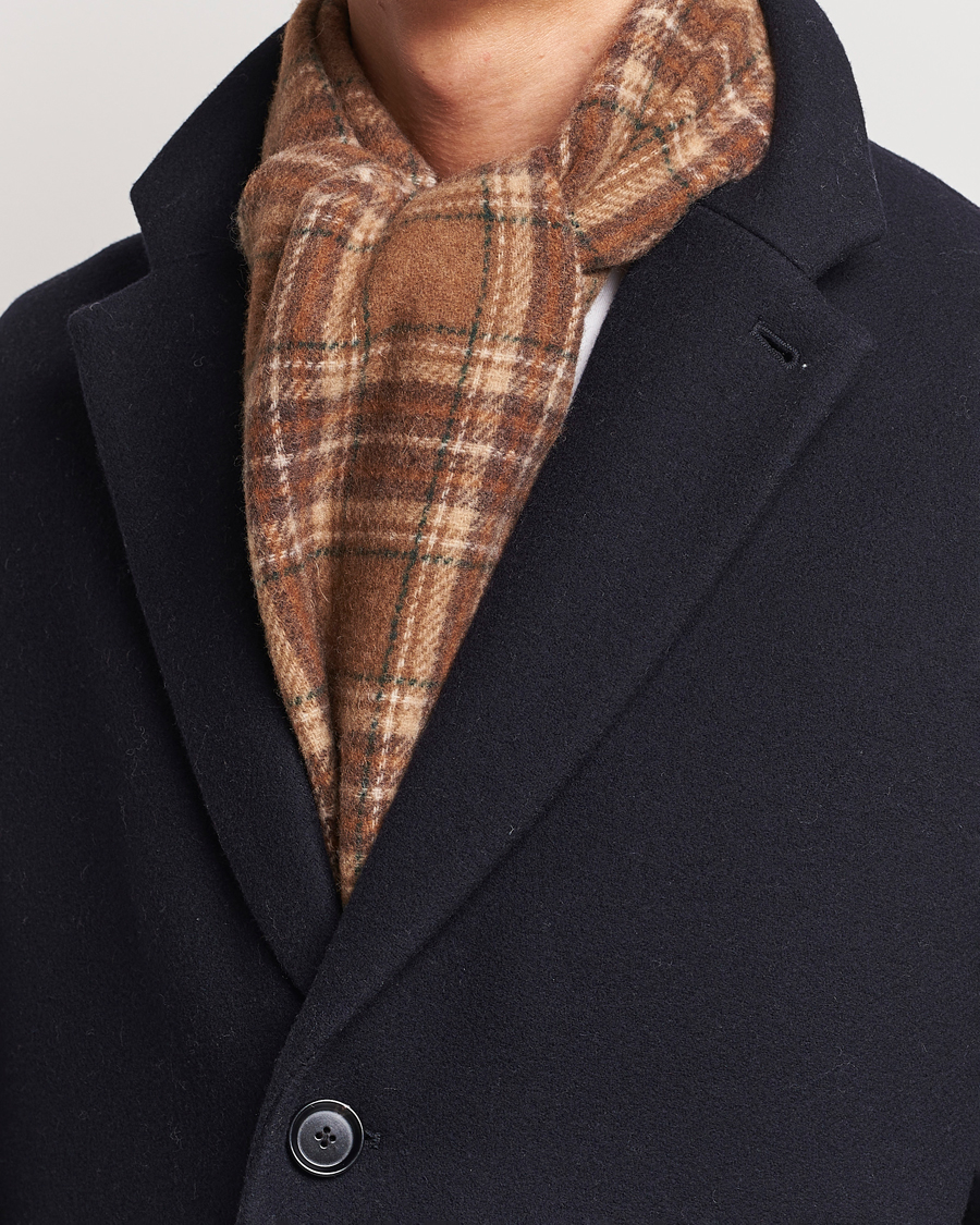 Hombres |  | Polo Ralph Lauren | Wool Checked Scarf Camel/Brown