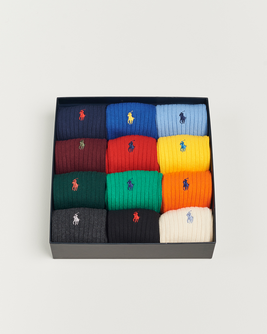 Hombres | Ropa interior y calcetines | Polo Ralph Lauren | 12-Pack Cotton Crew Socks Multi