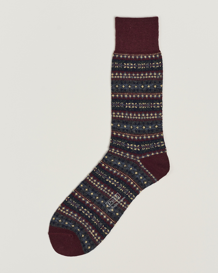 Hombres | Ropa interior y calcetines | Polo Ralph Lauren | Wool Fairisle Socks Wine