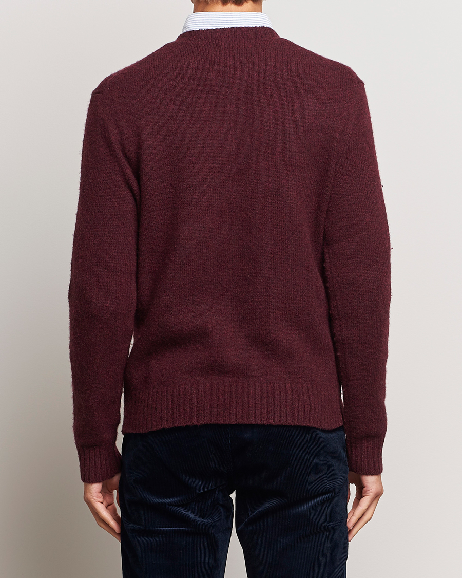 Hombres | Jerséis y prendas de punto | Polo Ralph Lauren | Wool/Cashmere Knitted Bear Sweater Aged Wine Heather