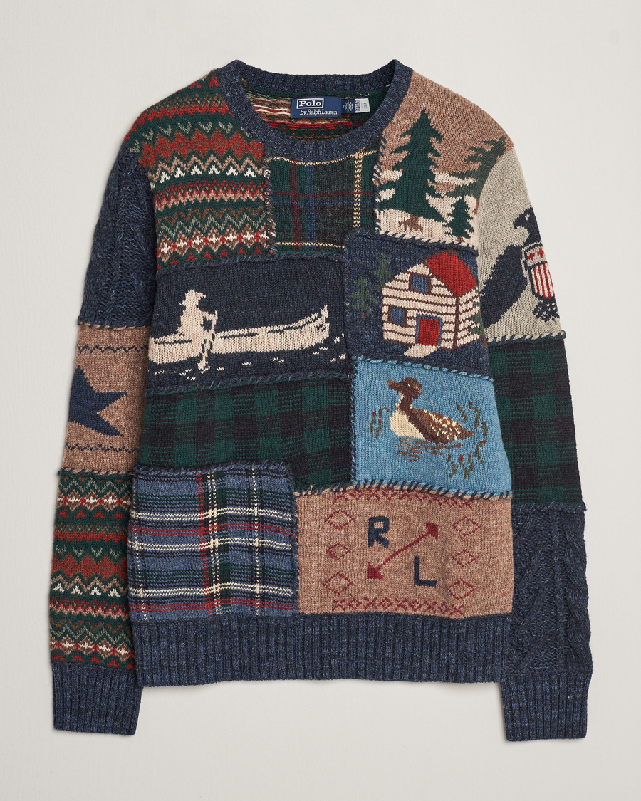 Hombres | Jerséis y prendas de punto | Polo Ralph Lauren | Wool Patchwork Knitted Sweater Multi