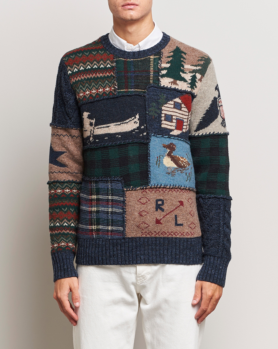 Hombres | Jerséis y prendas de punto | Polo Ralph Lauren | Wool Patchwork Knitted Sweater Multi