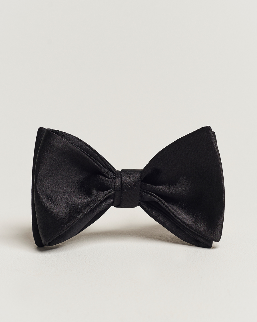 Hombres | Polo Ralph Lauren Silk Self Tie Bow Tie Black | Polo Ralph Lauren | Silk Self Tie Bow Tie Black