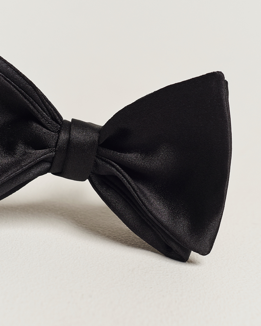 Hombres | Polo Ralph Lauren Silk Self Tie Bow Tie Black | Polo Ralph Lauren | Silk Self Tie Bow Tie Black