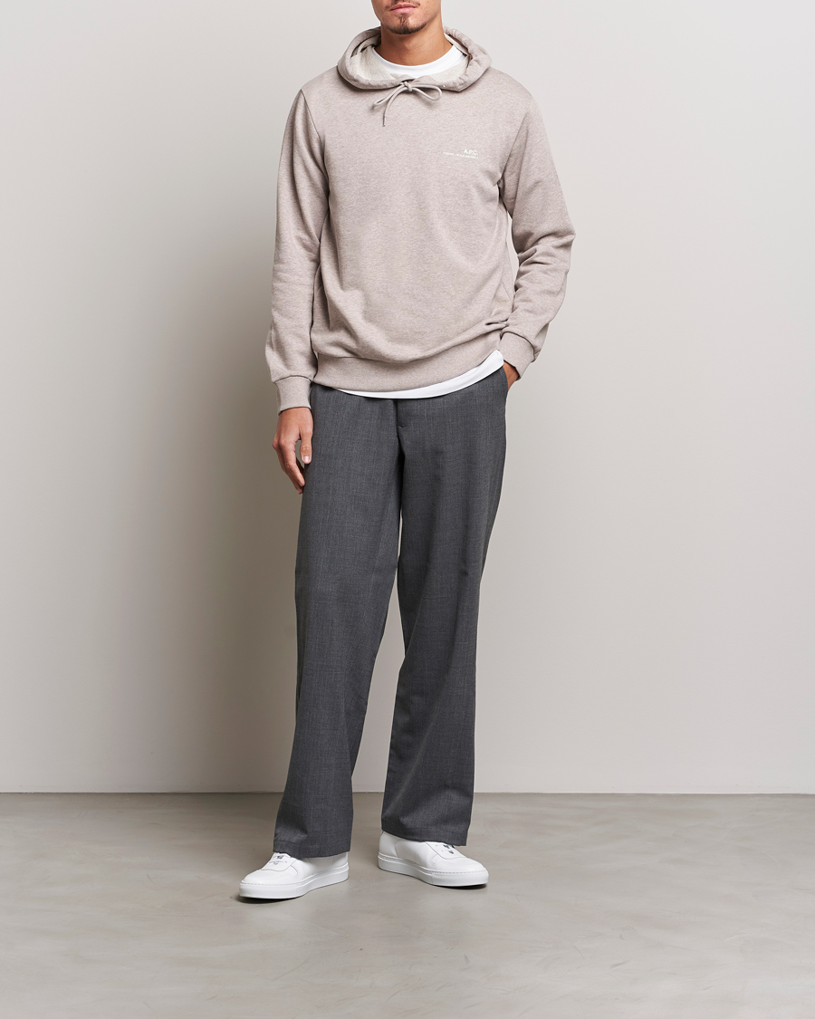 Hombres | Jerséis y prendas de punto | A.P.C. | Item Hoodie Beige Chine