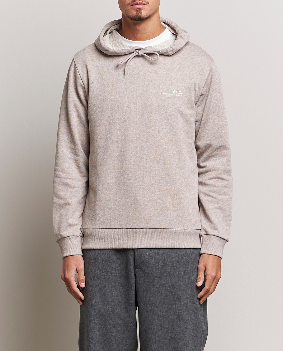 Hombres | Jerséis y prendas de punto | A.P.C. | Item Hoodie Beige Chine