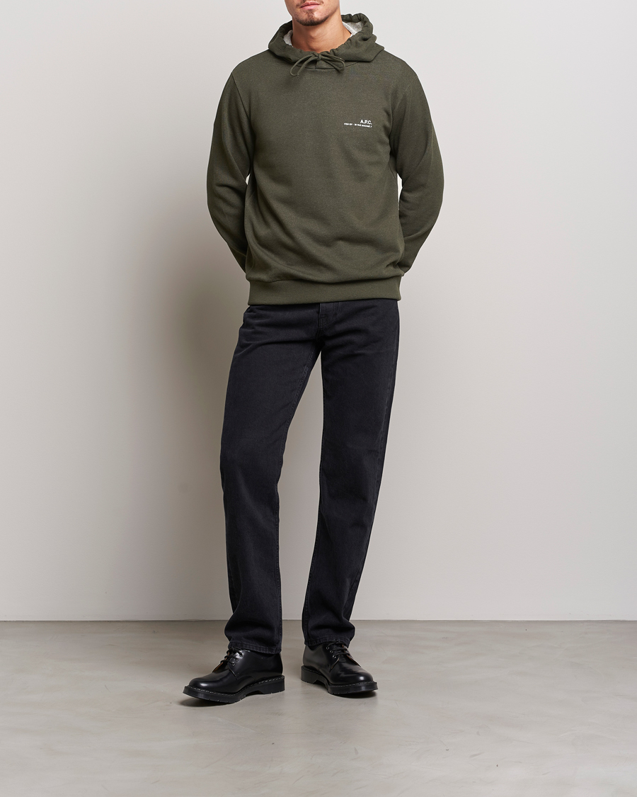 Hombres | Jerséis y prendas de punto | A.P.C. | Item Hoodie Kaki Chine