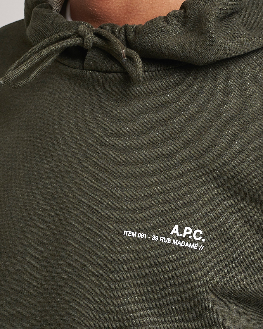 Hombres | Jerséis y prendas de punto | A.P.C. | Item Hoodie Kaki Chine